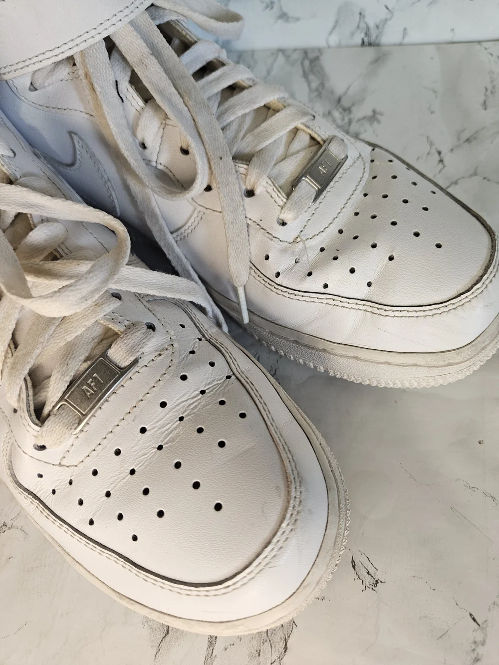 Nike Air Force 1 Mid 07 315123-111 White Basketball Shoes Sneakers Sz 8